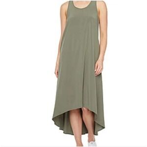 Gorpcore Stylus High-Low Maxi Dress w/Pockets Sz M Sage Green CleanGirl Earthy
